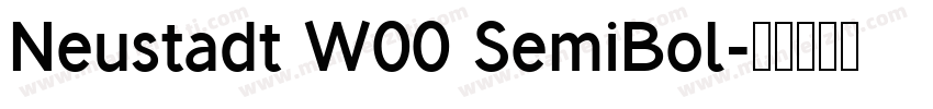 Neustadt W00 SemiBol字体转换